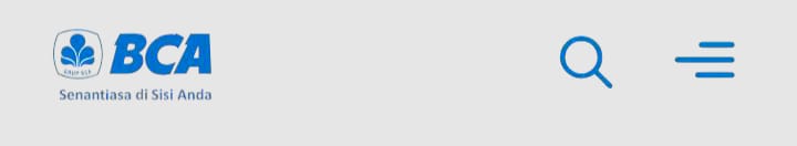 BCA logo with blue color